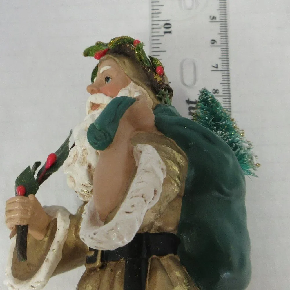 DEPT 56 Old World Santa Gold Music Box Oh Christmas Tree Father Frost St‎ Nick
